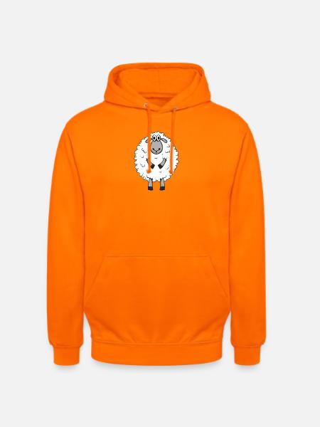 Cute German Shepherd Sheep Motif - Unisex Hoodie - orange