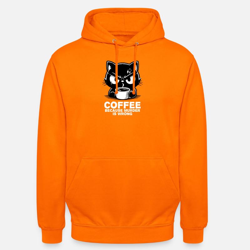 Murder is wrong (dark) - Unisex Hoodie - orange