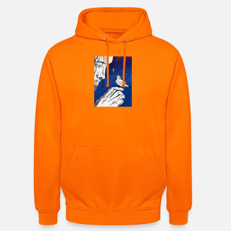 Numéro un sous la lune - Sweat-shirt à capuche unisexe - orange