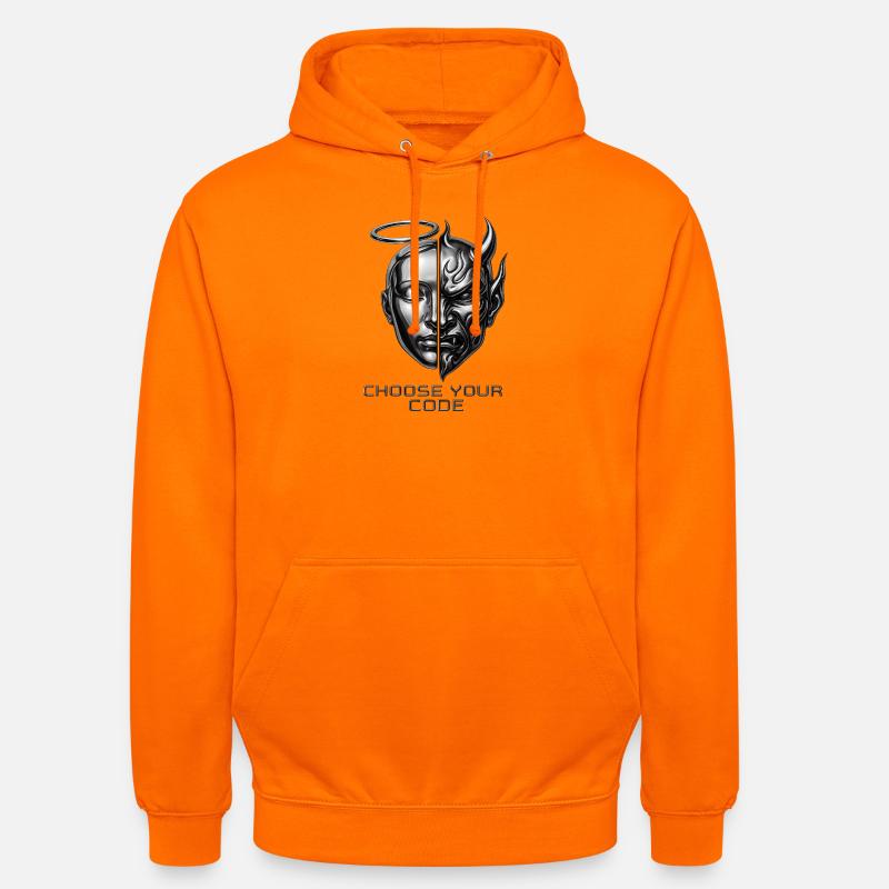 Code des Lichts und der Dunkelheit - Unisex Hoodie - Orange
