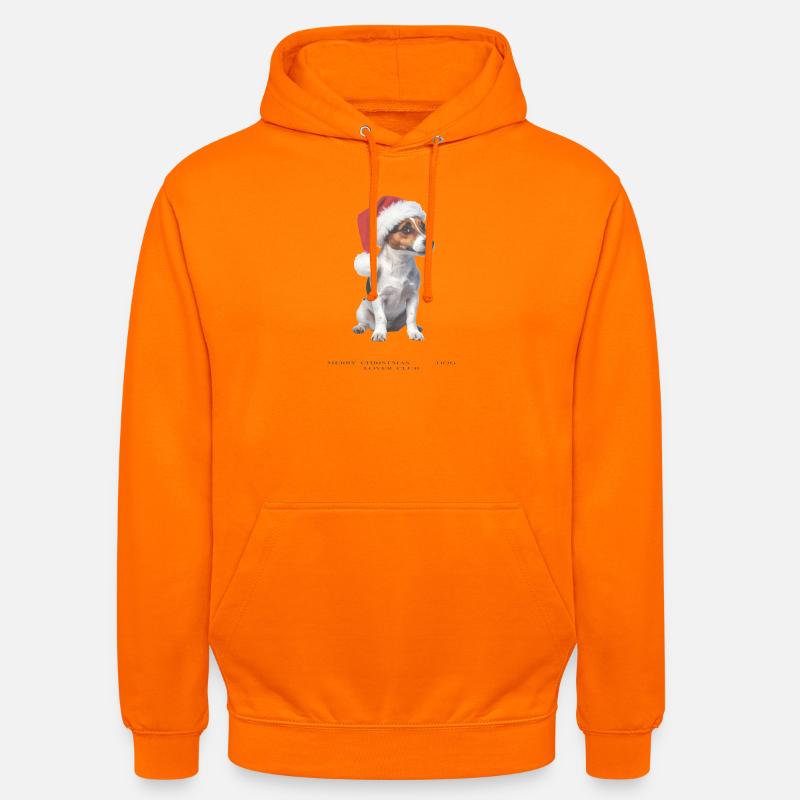 Bonnet de Noël Jack Russell Terrier - Sweat-shirt à capuche unisexe - orange