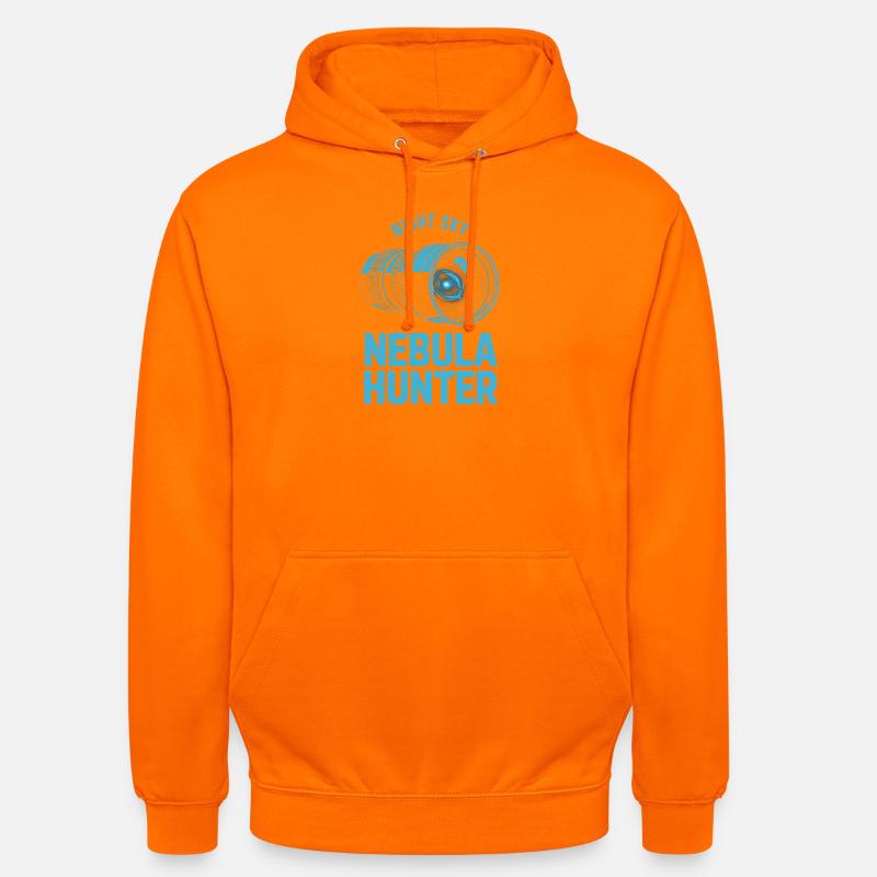 Nebula Hunter Night Sky Telescope Tee - Unisex Hoodie - orange