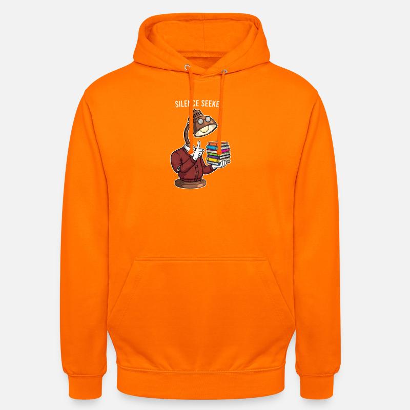 Lampengeist der Bibliothek - Unisex Hoodie - Orange