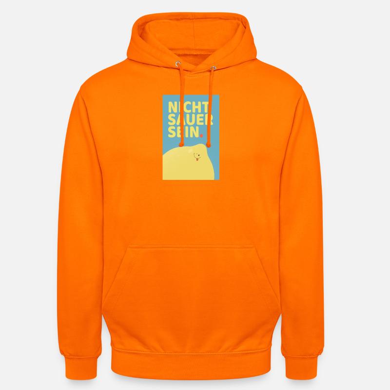 Affiche Citron drôle Don’t Be Sour - Sweat-shirt à capuche unisexe - orange