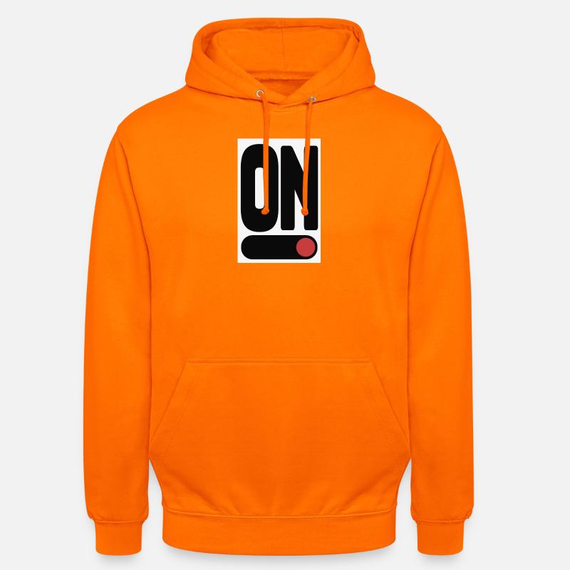 ON Statement Plakat Minimalistisk Design - Hættetrøje unisex - orange