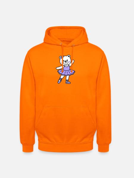 Bear ballet - Unisex Hoodie - orange