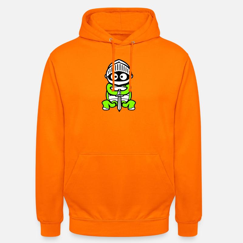 Turtle Knight Épée Fighter Armure Casque - Sweat-shirt à capuche unisexe - orange