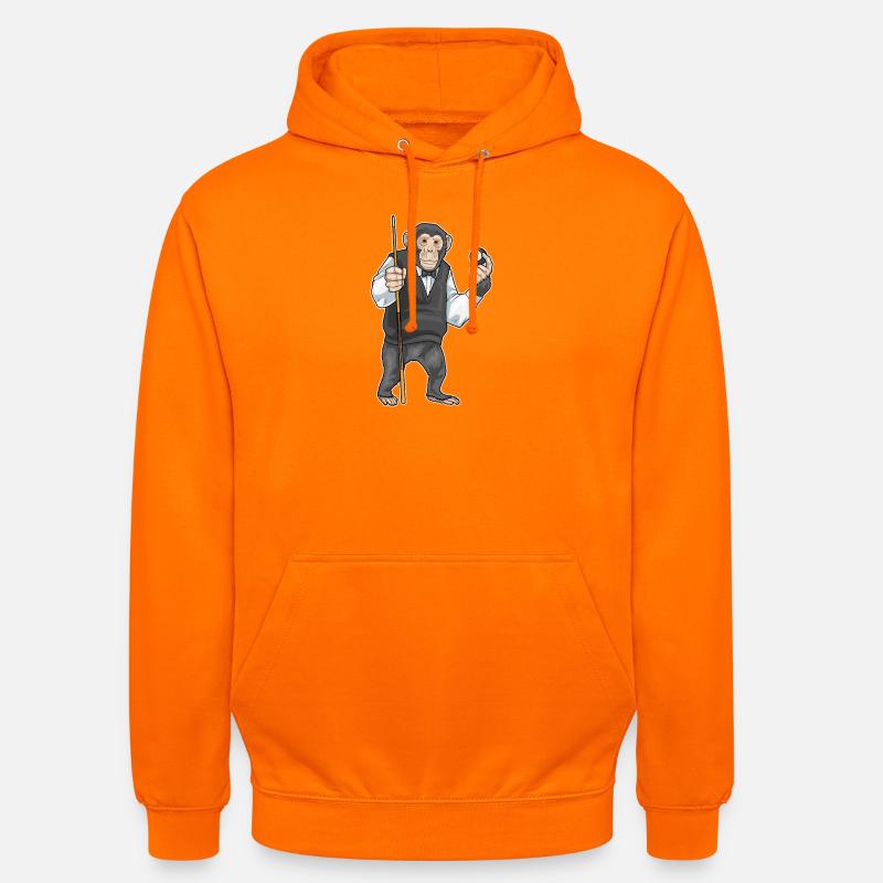 Affe Billiard Queue Sport - Unisex Hoodie - Orange