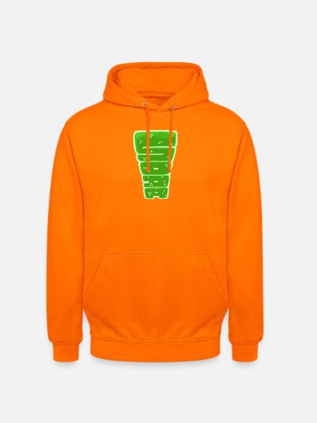 Soda, ein gezogenes Wort - Unisex Hoodie - Orange