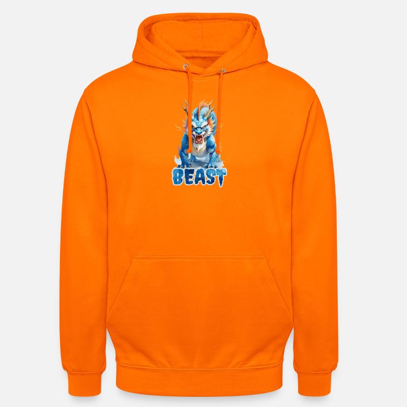 Legendärer Wächterdrache | 6Kx9K 54MP - Unisex Hoodie - Orange