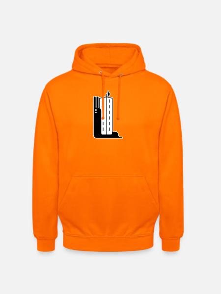 Escargot de bloc - Sweat-shirt à capuche unisexe - orange