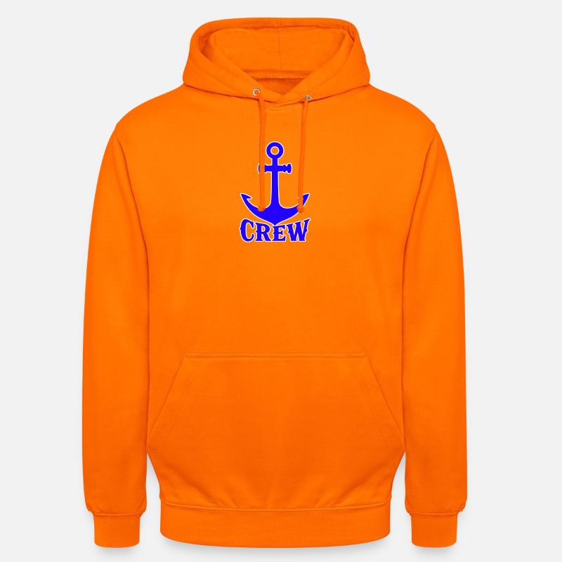 Logo bleu de l’équipe Anker - Sweat-shirt à capuche unisexe - orange