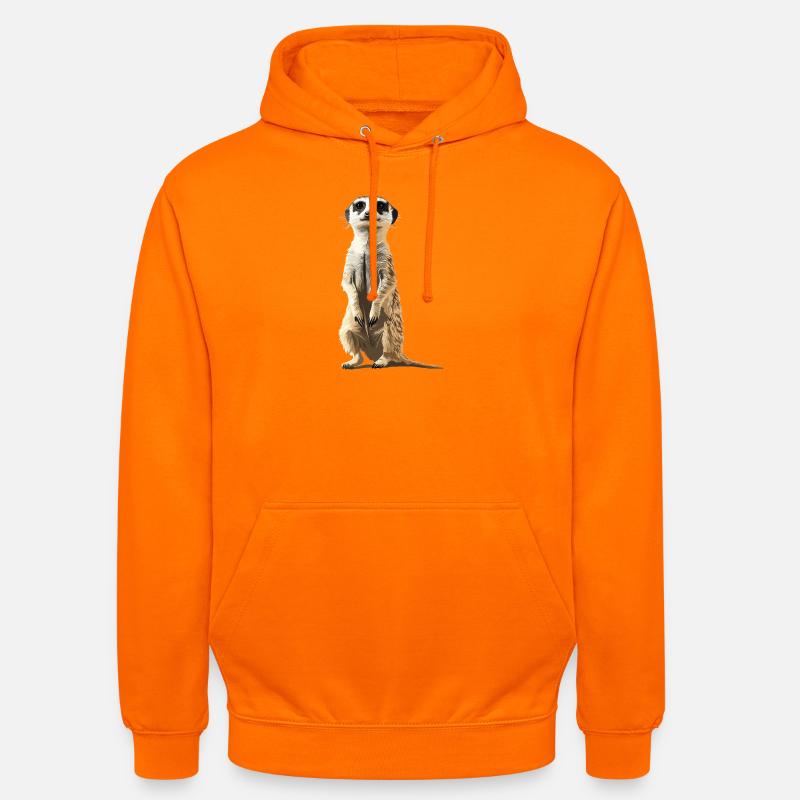 Suricate Erdmännchen - Sweat-shirt à capuche unisexe - orange