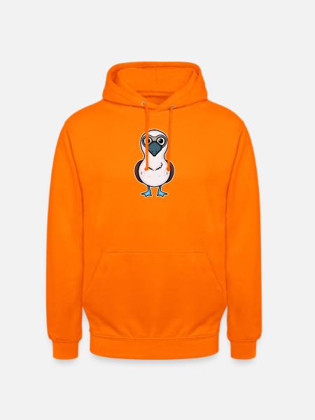 Blaufußtölpel Vogel Meeresvogel - Unisex Hoodie - Orange