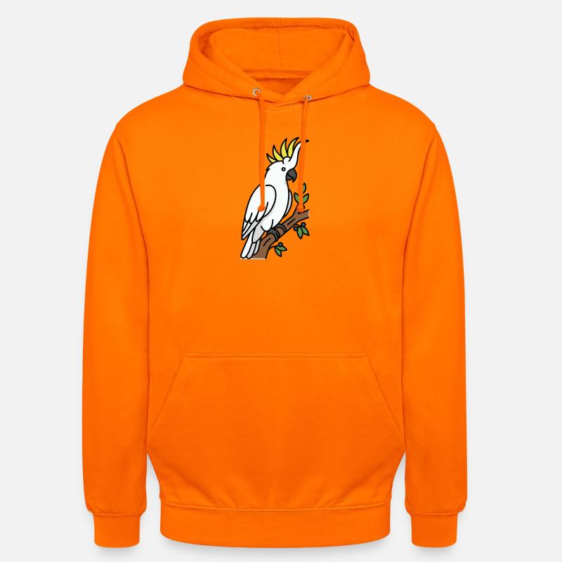 Cacatoès oiseau d’Australie - Sweat-shirt à capuche unisexe - orange