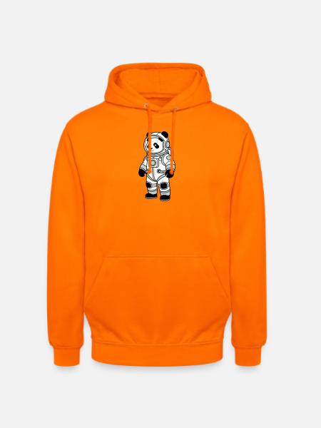 Combinaison spatiale panda bear - Sweat-shirt à capuche unisexe - orange