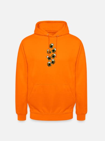 Toasting beer Drinking - Unisex Hoodie - orange
