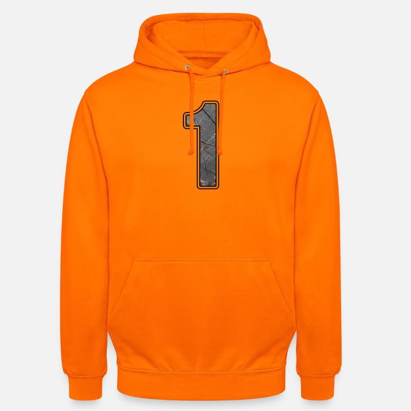 Une conception de texture de béton - Sweat-shirt à capuche unisexe - orange