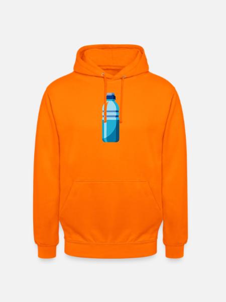 Wasserflasche - Unisex Hoodie - Orange
