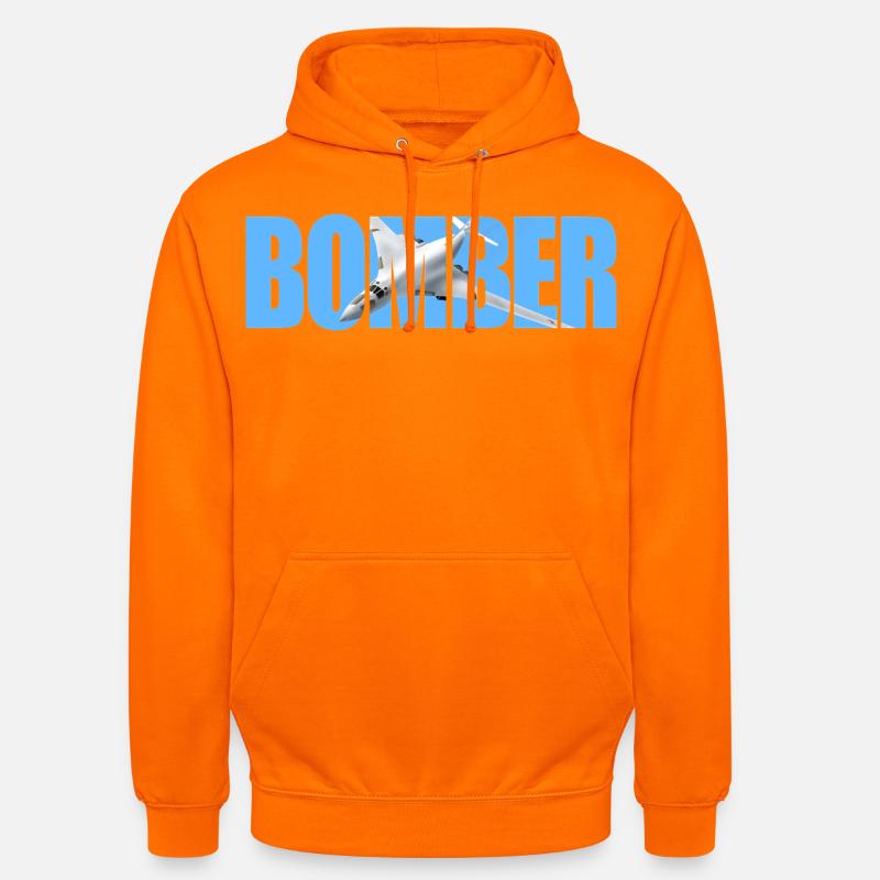Blouson aviateur Tu-160 - Sweat-shirt à capuche unisexe - orange