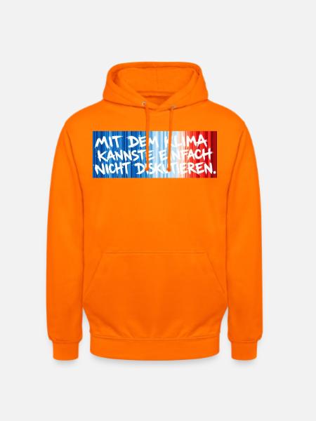 Klimastreifen - Unisex Hoodie - Orange