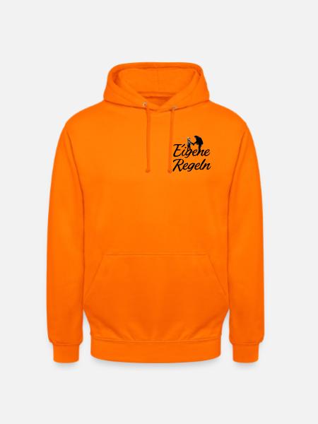Father and Child Silhouette - Unisex Hoodie - orange