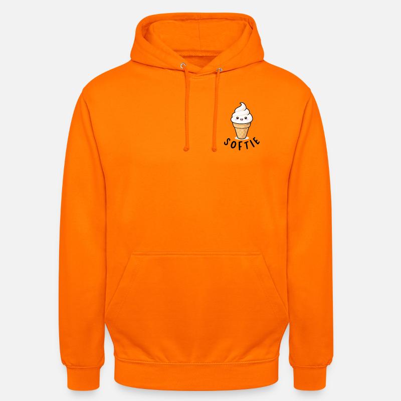 Softie Softeis Lover Eiscreme Icon Geschenk - Unisex Hoodie - Orange