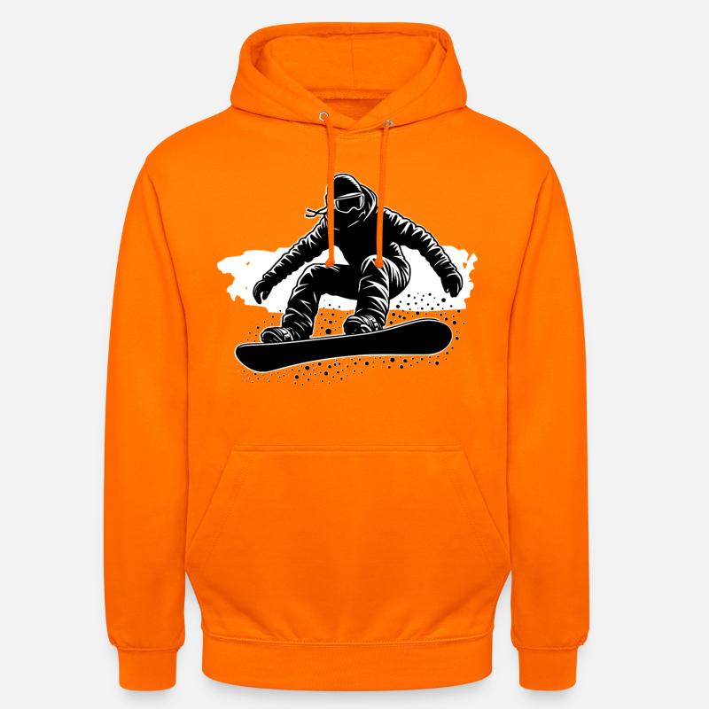 Planche à neige - Sweat-shirt à capuche unisexe - orange