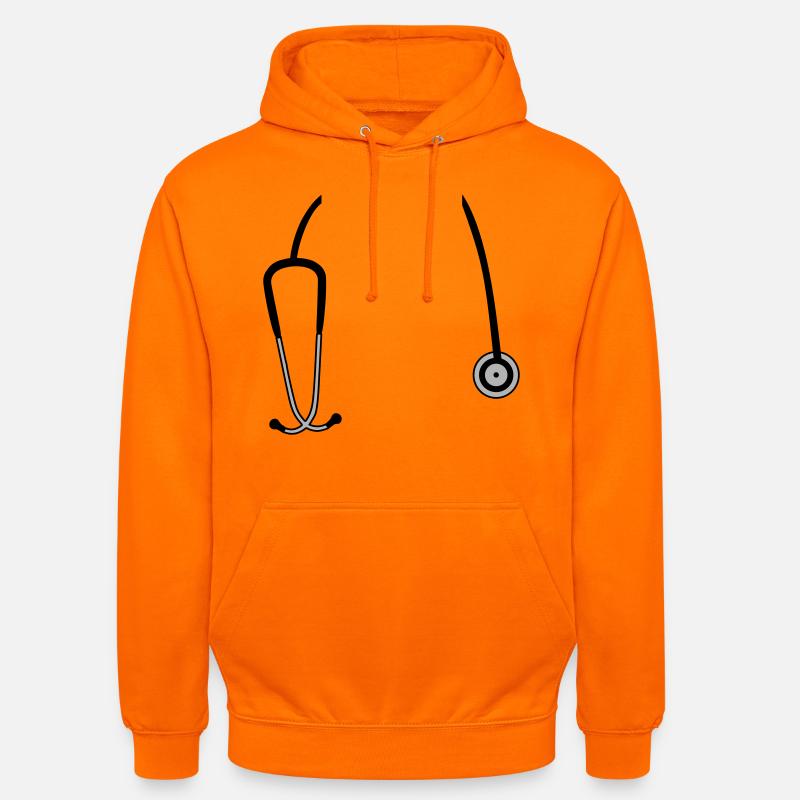 Stethoskop - Unisex Hoodie - Orange