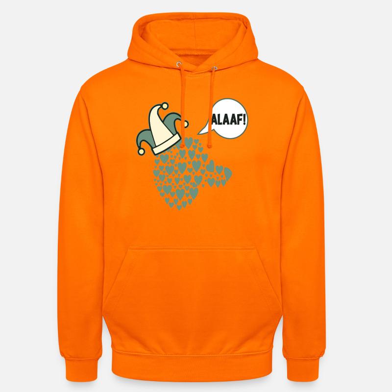 Le Prince des Chiens du Carnaval - Sweat-shirt à capuche unisexe - orange