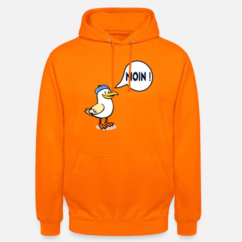 Mouette de Hambourg Moin de Hambourg - Sweat-shirt à capuche unisexe - orange