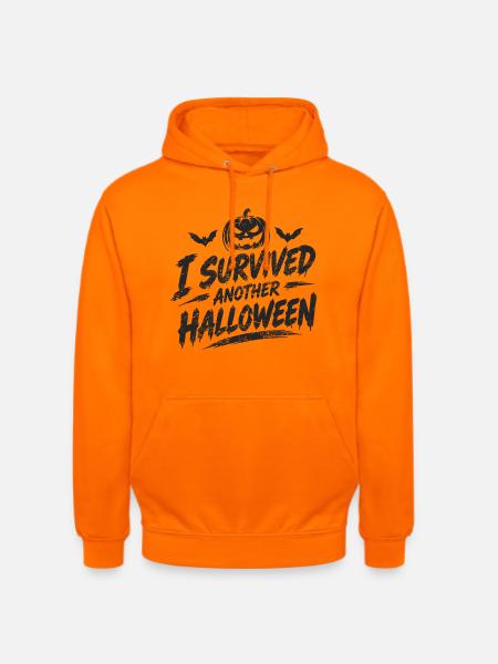 I Survived Another Halloween - Unisex Hoodie - Orange