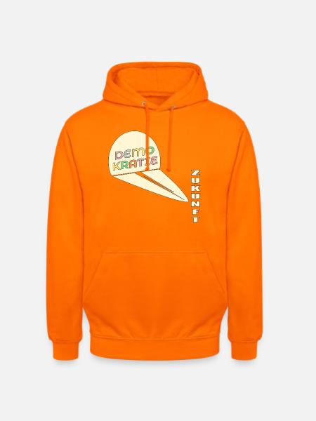 Zukunft Schatten Demokratie - Unisex Hoodie - Orange