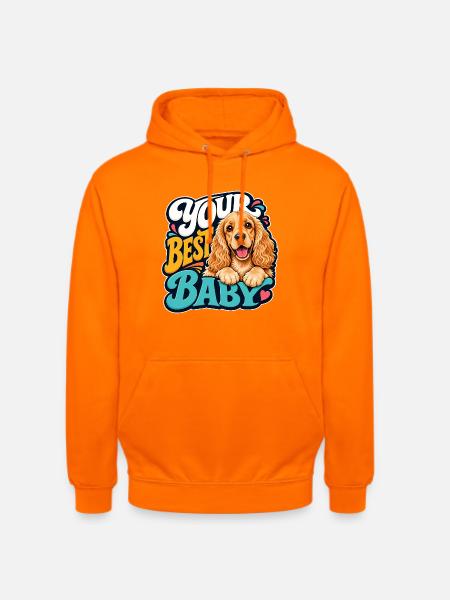 Englischer Cocker Spaniel - Unisex Hoodie - Orange