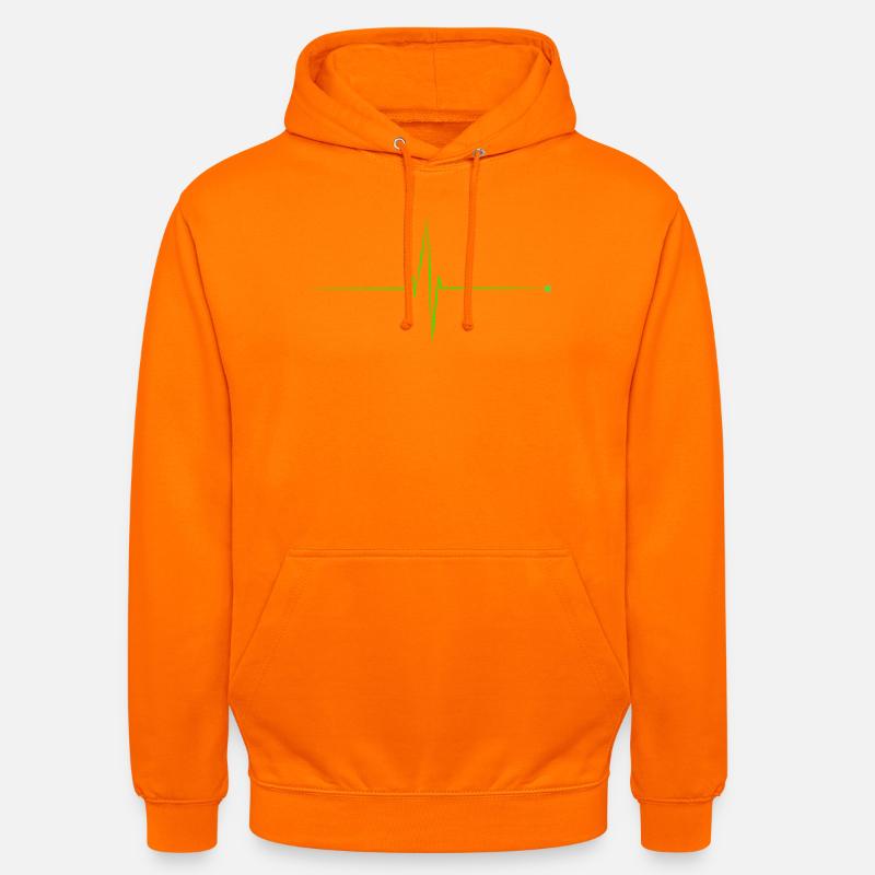 electrocardiogram - Unisex Hoodie - orange