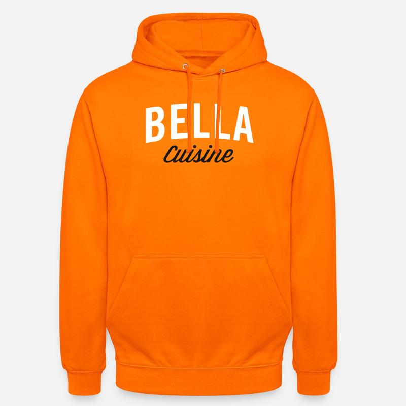 Bella Kitchen Typografie - Unisex Hoodie - Orange