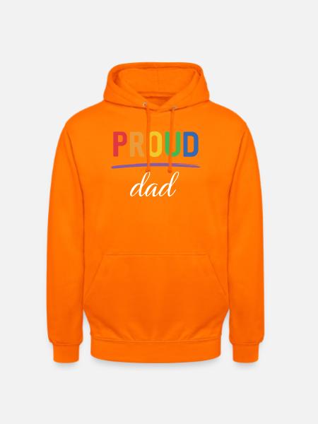 LGBT Proud Dad - Pride-Monat - Unisex Hoodie - Orange