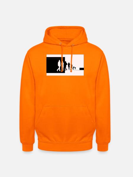 Silhouettes in transition - Unisex Hoodie - orange