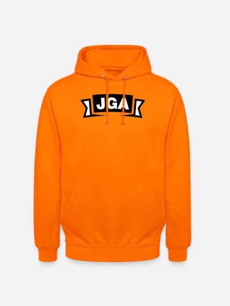 Bachelor Party Emblem / Logo - Unisex Hoodie - orange