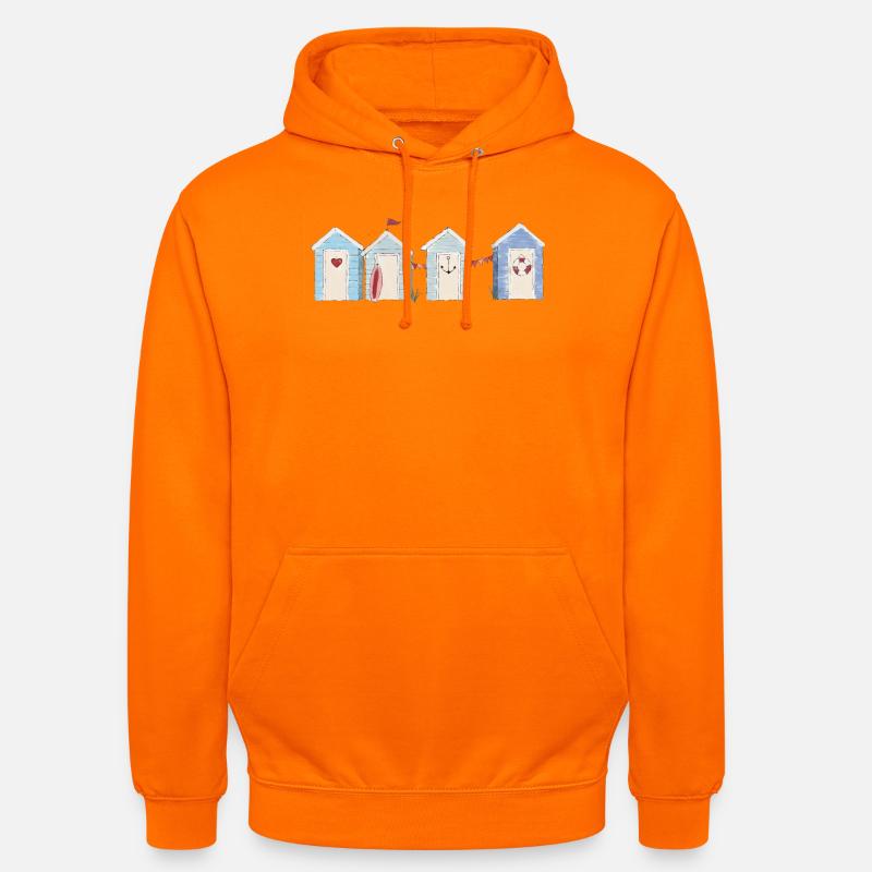 Une journée à la mer - Sweat-shirt à capuche unisexe - orange