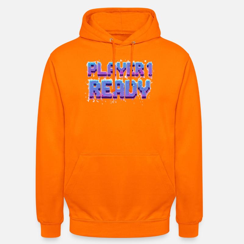 Player 1 Ready - Unisex Hoodie - Orange
