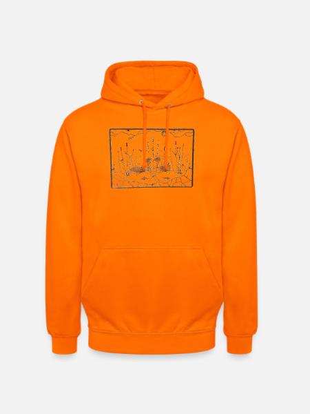 Teichleben - Sweat-shirt à capuche unisexe - orange