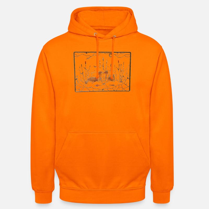 Teichleben - Sweat-shirt à capuche unisexe - orange