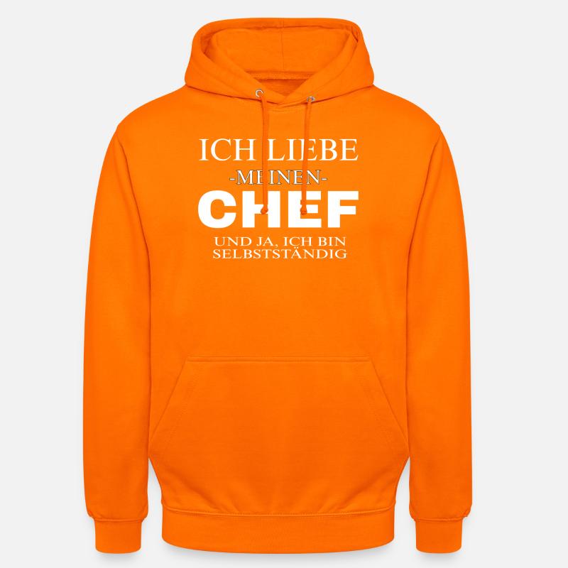 Je suis mon propre patron - Sweat-shirt à capuche unisexe - orange
