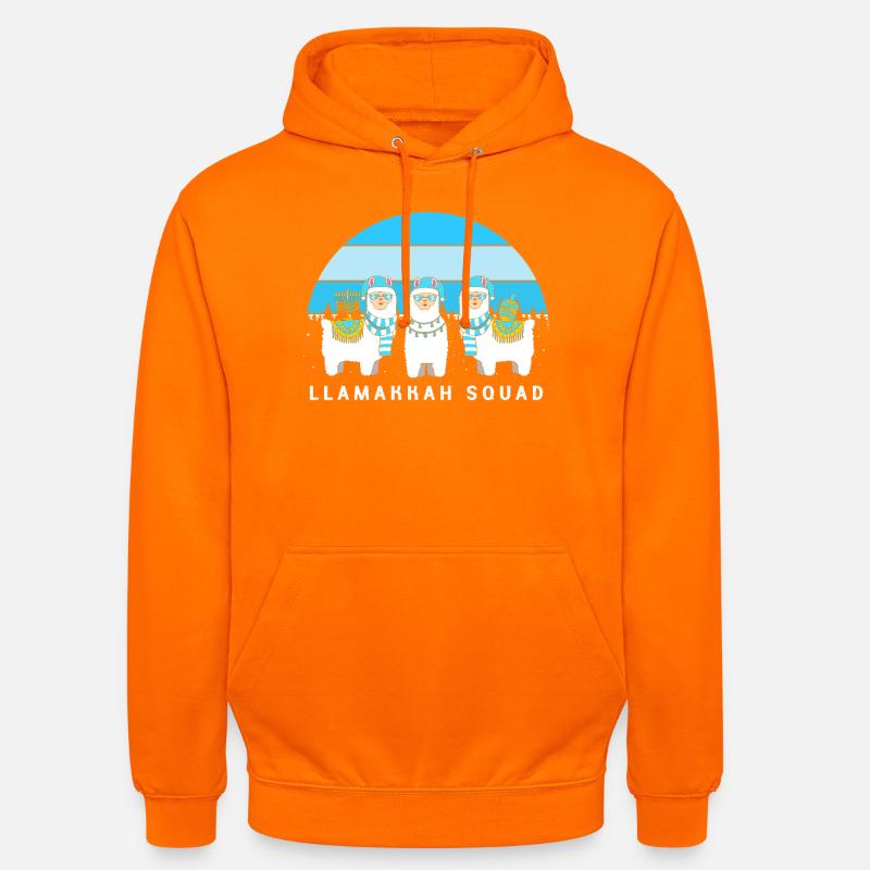 Hanoukka Hanoukka Hanoucca - Sweat-shirt à capuche unisexe - orange