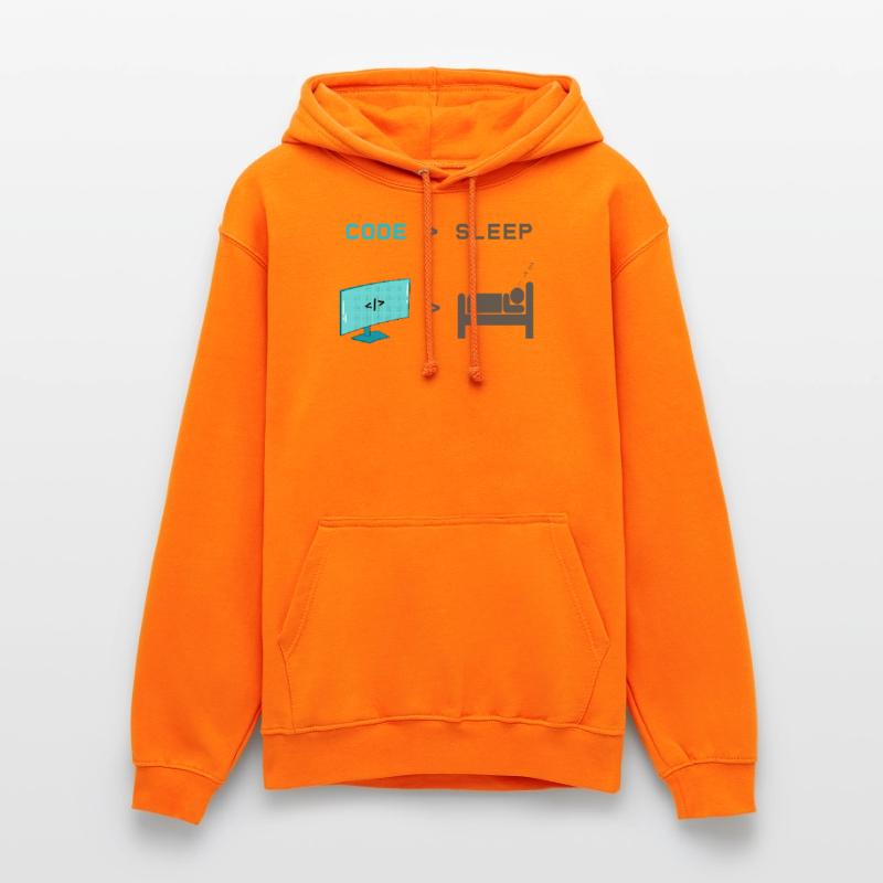 Code vs Sleep: Coder im Schlafmodus Unisex Hoodie