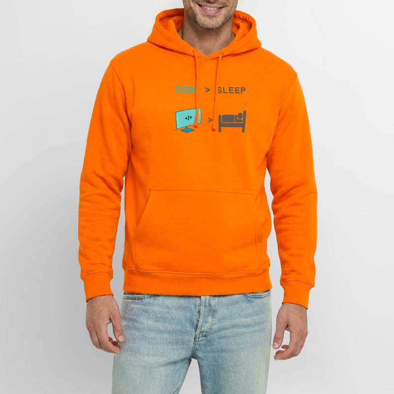 Code vs Veille : codeur en mode veille Sweat-shirt à capuche unisexe