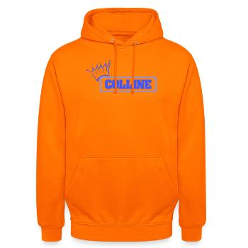 Schwester Colline - Unisex Hoodie - Orange - Vorne - AI Model Male 185 light (185cm) & AI Model Female 180 light (180cm)