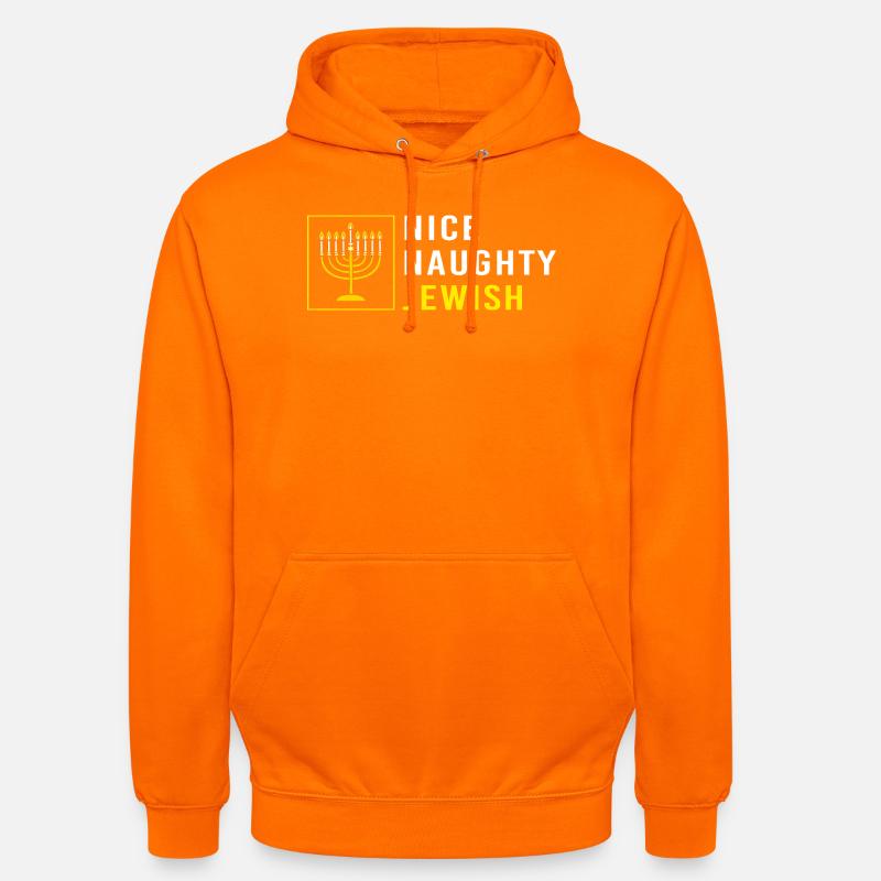 Hanoukka Hanoukka Hanoukka - Sweat-shirt à capuche unisexe - orange