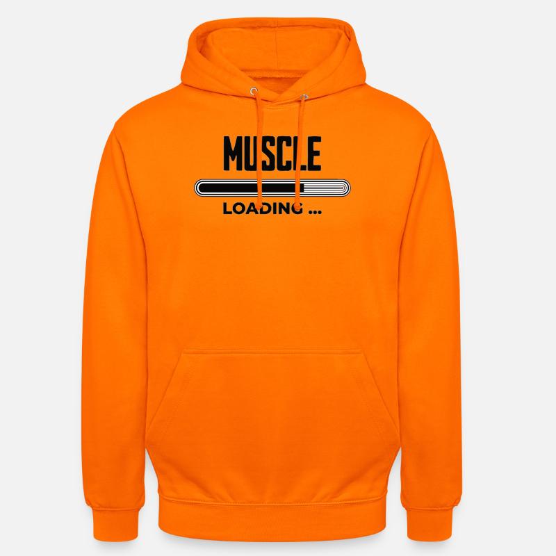 Muscle Loading Progress - Unisex Hoodie - orange